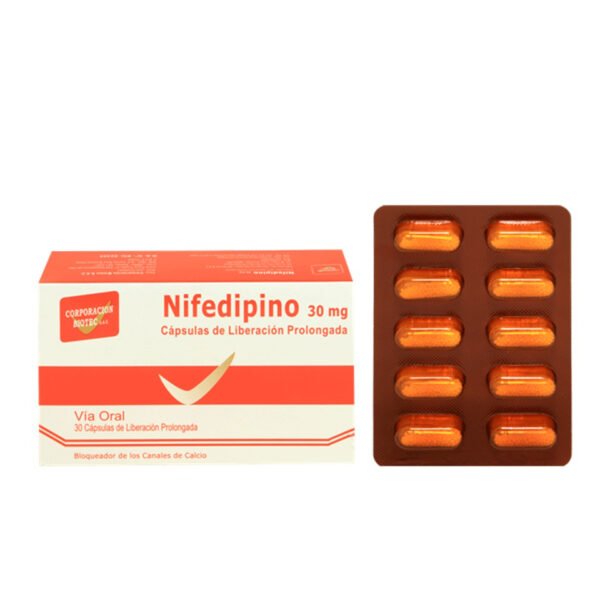 NIFEDIPINO 30 MG  (NIFEDIX ) CAJA X 30 TAB
