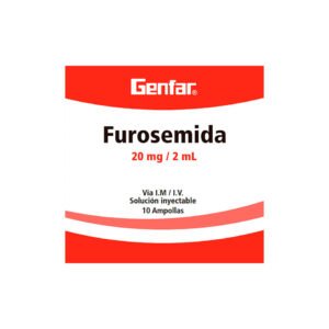FUROSEMIDA 20MG. AMPOLLA