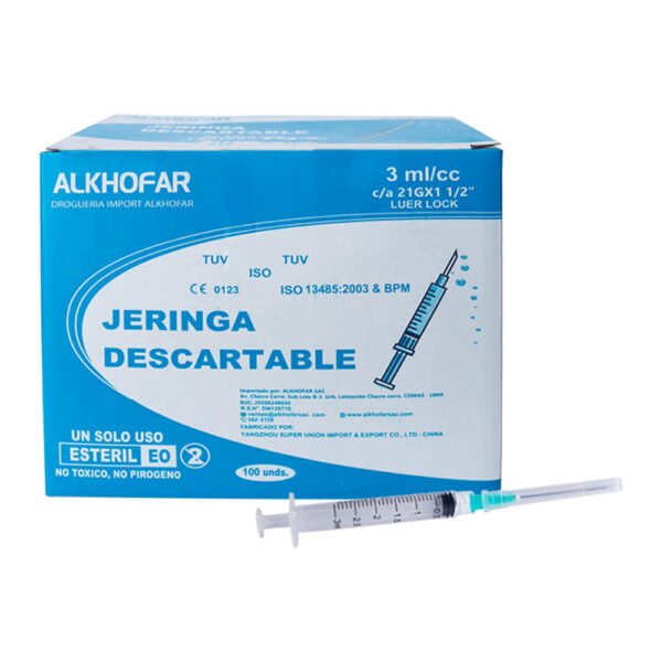JERINGA 3ML./C AGUJA