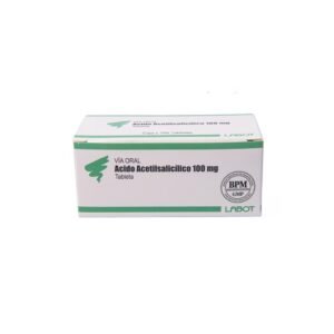 ACIDO ACETILSALICILICO 100MG CAJA X 100 TAB