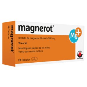 025731L MAGNEROT (OROTATO DE MG 500 MG) CAJA X 20 TAB