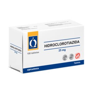 HIDROCLOROTIAZIDA 25 MG X 100 TAB