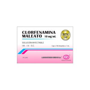 CLORFENAMINA 10MG X 100 AMPOLLA