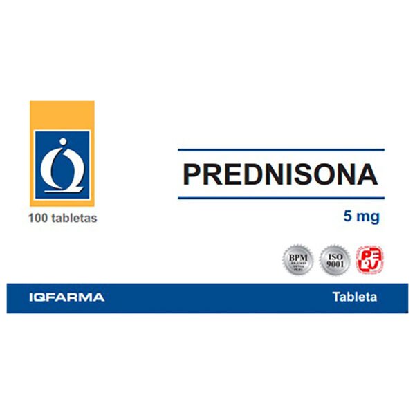 PREDNISONA 5 MG CAJA X 100 TAB
