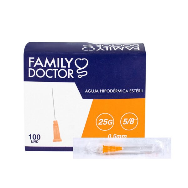 AGUJA 25G X 5/8" X 100 UNID