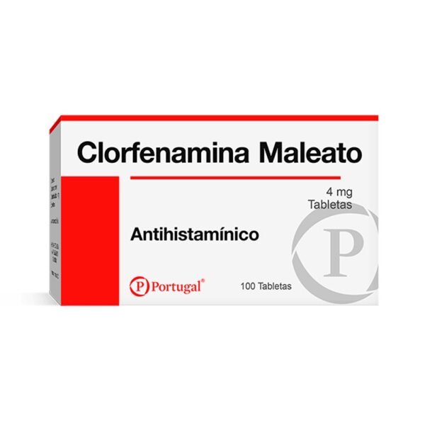CLORFENAMINA 4MG CAJA X 100 TAB