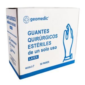 GUANTES ESTERILES DE LATEX TALLA 7 CAJA X 50 PARES