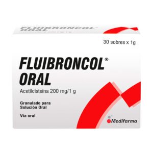 FLUIBRONCOL ORAL 200MG/1G X 30 SOBRES