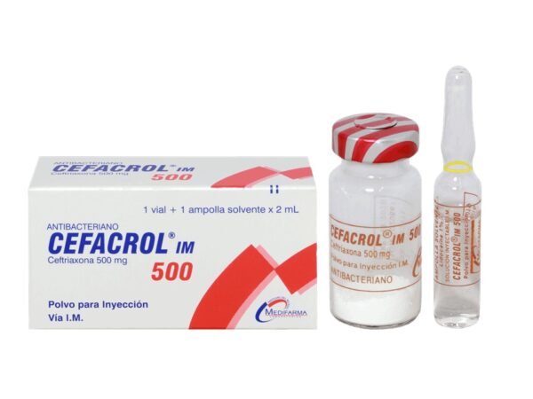 CEFACROL IM 500 FCO-AMP X 2ML